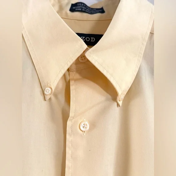 Izod‎ Men's Dress Shirt Silky Poplin Easy Care L 16 32/33 - Picture 5 of 9